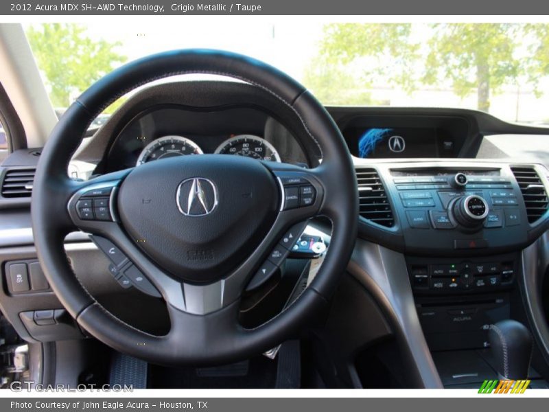 Grigio Metallic / Taupe 2012 Acura MDX SH-AWD Technology