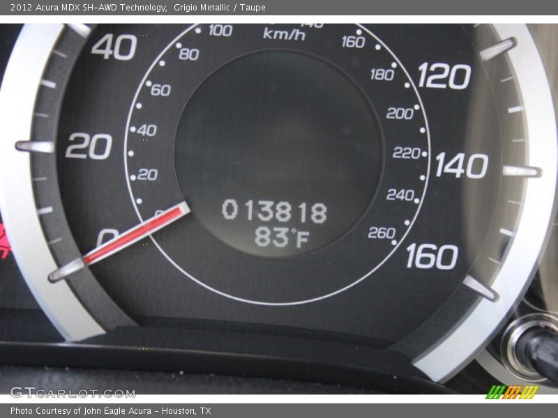 Grigio Metallic / Taupe 2012 Acura MDX SH-AWD Technology