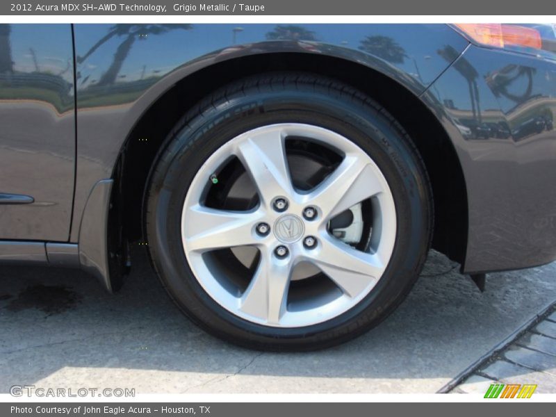 Grigio Metallic / Taupe 2012 Acura MDX SH-AWD Technology