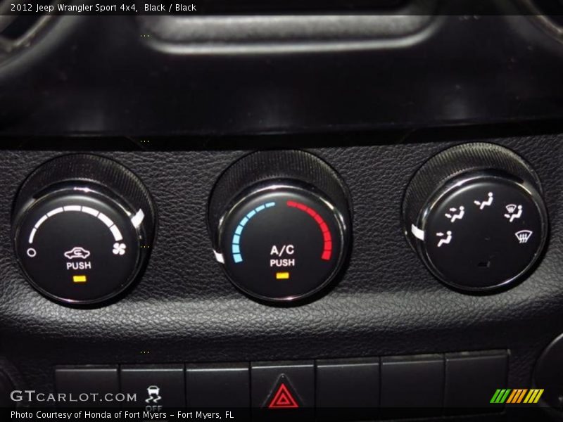 Black / Black 2012 Jeep Wrangler Sport 4x4