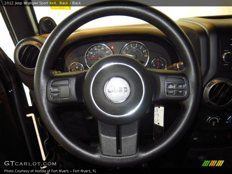 Black / Black 2012 Jeep Wrangler Sport 4x4