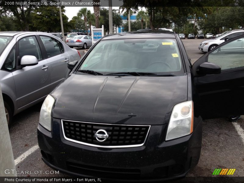 Super Black / Charcoal/Steel 2008 Nissan Sentra 2.0