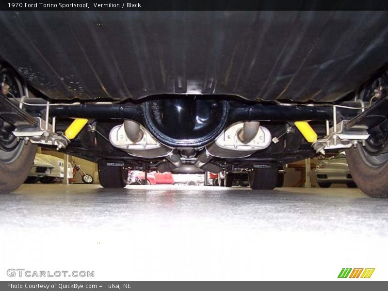 Vermilion / Black 1970 Ford Torino Sportsroof