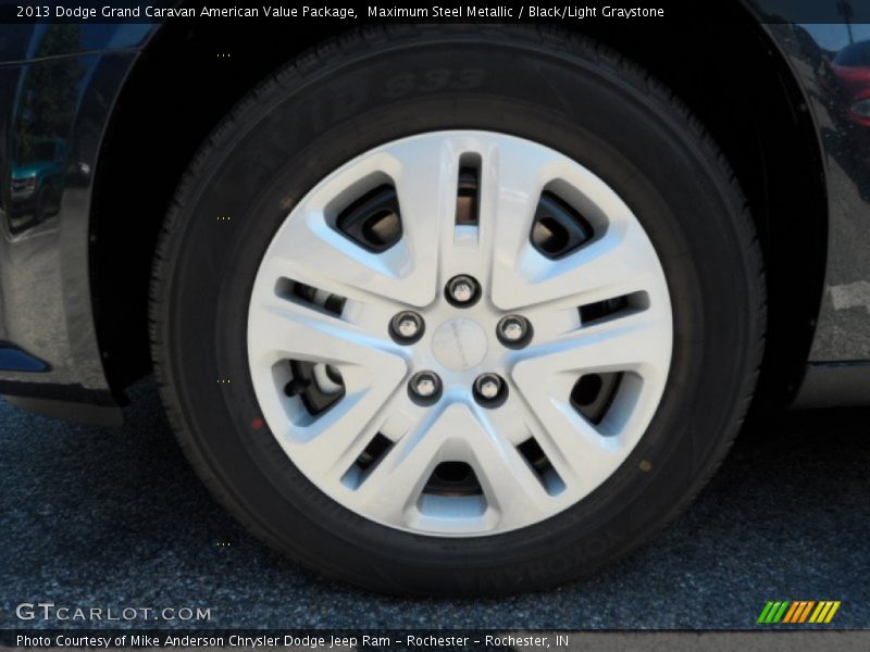 Maximum Steel Metallic / Black/Light Graystone 2013 Dodge Grand Caravan American Value Package