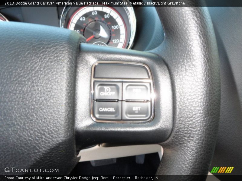 Maximum Steel Metallic / Black/Light Graystone 2013 Dodge Grand Caravan American Value Package