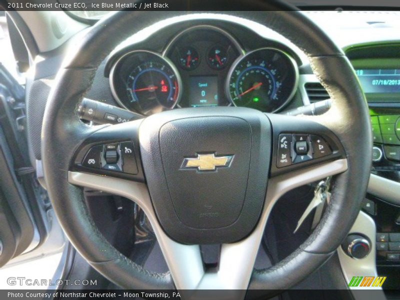 Ice Blue Metallic / Jet Black 2011 Chevrolet Cruze ECO