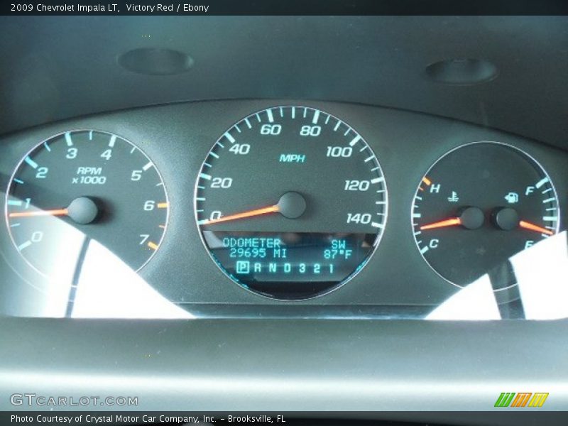 Victory Red / Ebony 2009 Chevrolet Impala LT