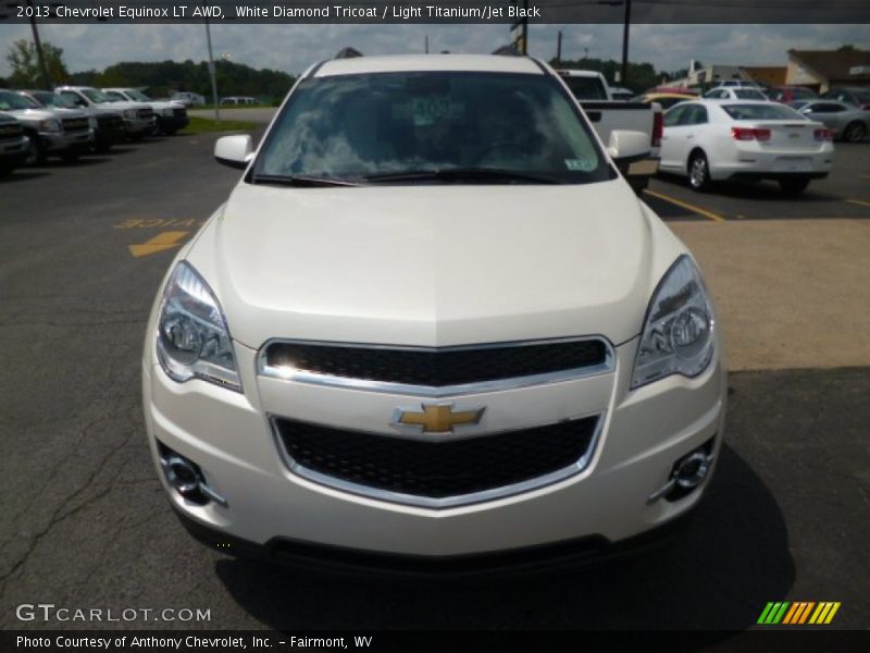 White Diamond Tricoat / Light Titanium/Jet Black 2013 Chevrolet Equinox LT AWD