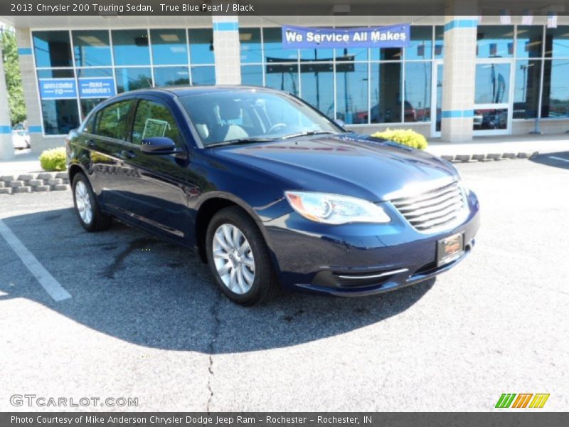 True Blue Pearl / Black 2013 Chrysler 200 Touring Sedan
