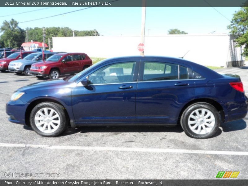 True Blue Pearl / Black 2013 Chrysler 200 Touring Sedan