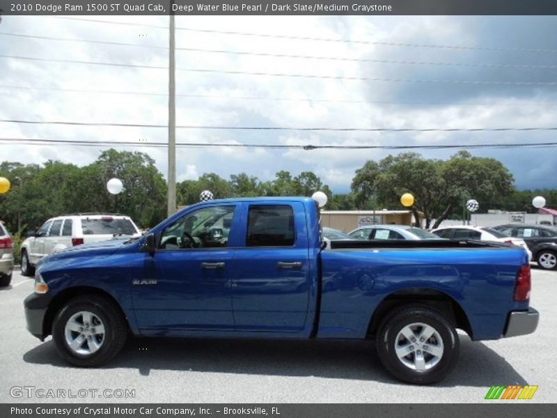 Deep Water Blue Pearl / Dark Slate/Medium Graystone 2010 Dodge Ram 1500 ST Quad Cab