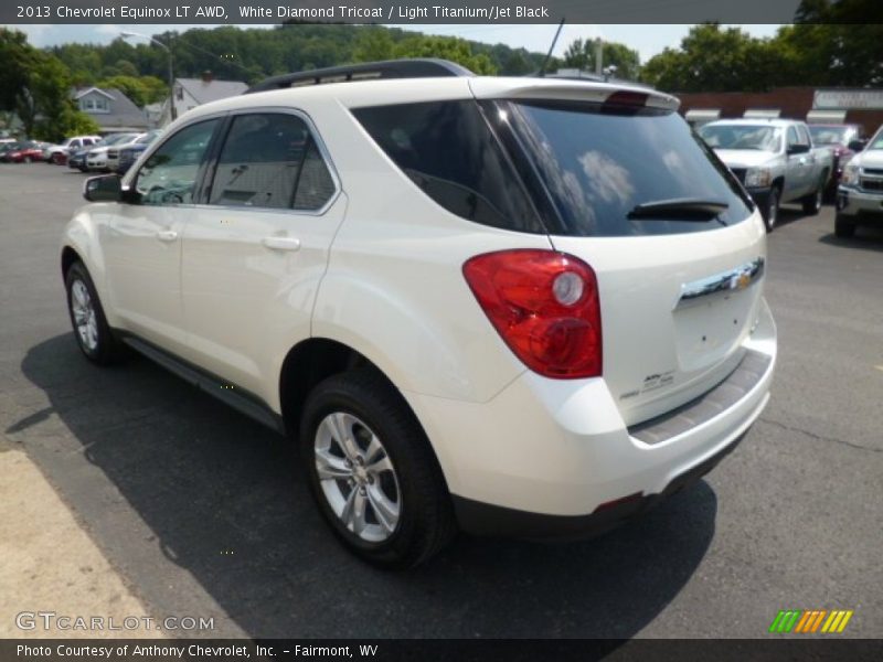 White Diamond Tricoat / Light Titanium/Jet Black 2013 Chevrolet Equinox LT AWD