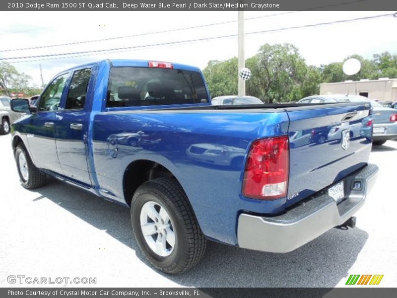 Deep Water Blue Pearl / Dark Slate/Medium Graystone 2010 Dodge Ram 1500 ST Quad Cab