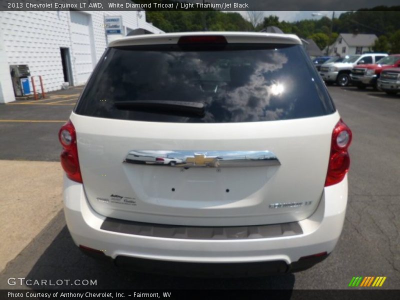 White Diamond Tricoat / Light Titanium/Jet Black 2013 Chevrolet Equinox LT AWD