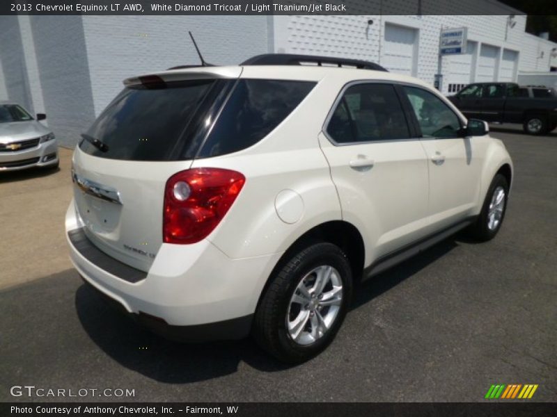 White Diamond Tricoat / Light Titanium/Jet Black 2013 Chevrolet Equinox LT AWD