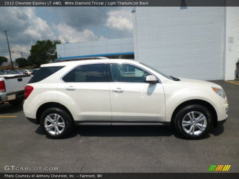 White Diamond Tricoat / Light Titanium/Jet Black 2013 Chevrolet Equinox LT AWD