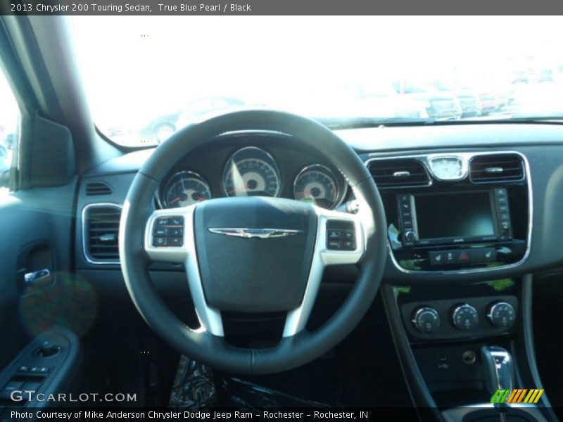 True Blue Pearl / Black 2013 Chrysler 200 Touring Sedan