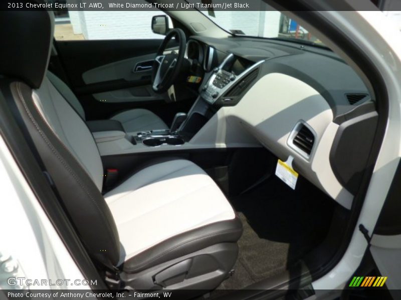 White Diamond Tricoat / Light Titanium/Jet Black 2013 Chevrolet Equinox LT AWD