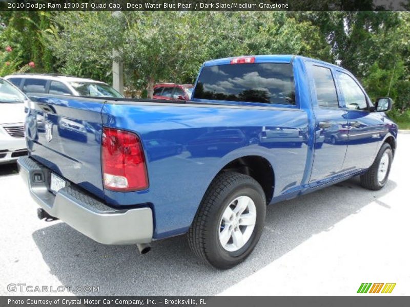 Deep Water Blue Pearl / Dark Slate/Medium Graystone 2010 Dodge Ram 1500 ST Quad Cab