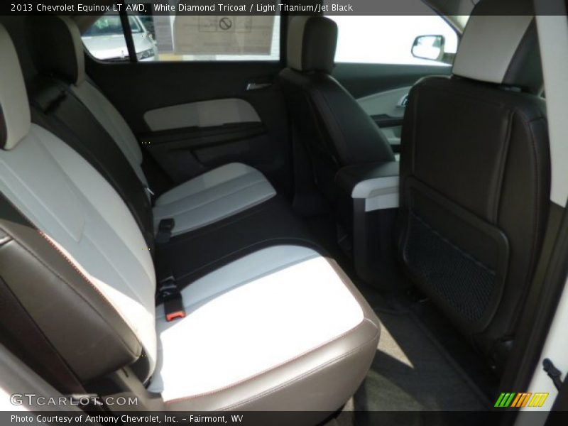 White Diamond Tricoat / Light Titanium/Jet Black 2013 Chevrolet Equinox LT AWD