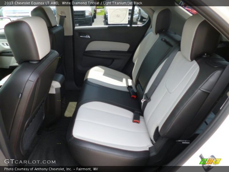White Diamond Tricoat / Light Titanium/Jet Black 2013 Chevrolet Equinox LT AWD