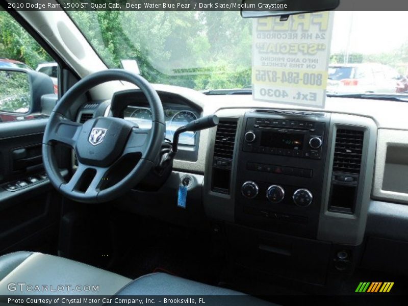 Deep Water Blue Pearl / Dark Slate/Medium Graystone 2010 Dodge Ram 1500 ST Quad Cab