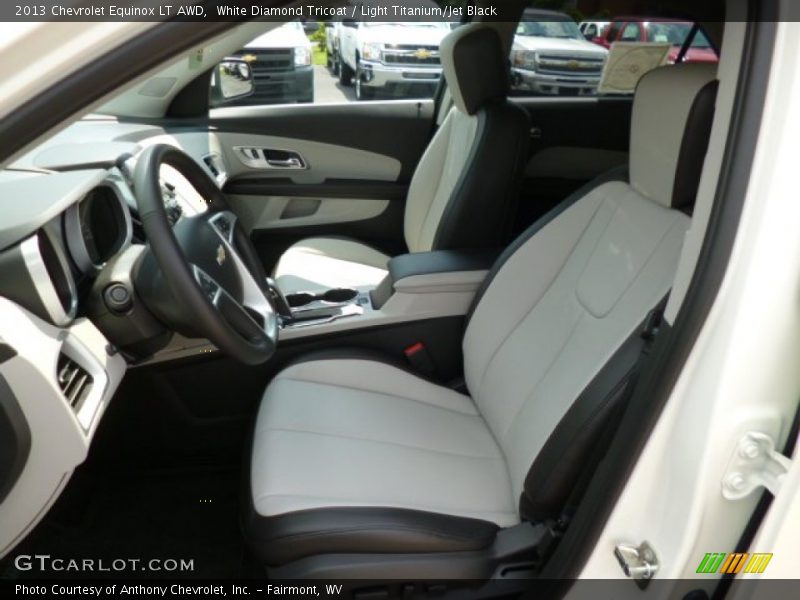 White Diamond Tricoat / Light Titanium/Jet Black 2013 Chevrolet Equinox LT AWD