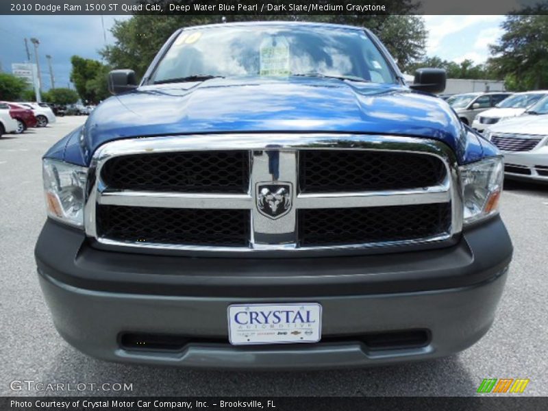 Deep Water Blue Pearl / Dark Slate/Medium Graystone 2010 Dodge Ram 1500 ST Quad Cab