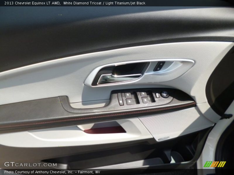 White Diamond Tricoat / Light Titanium/Jet Black 2013 Chevrolet Equinox LT AWD