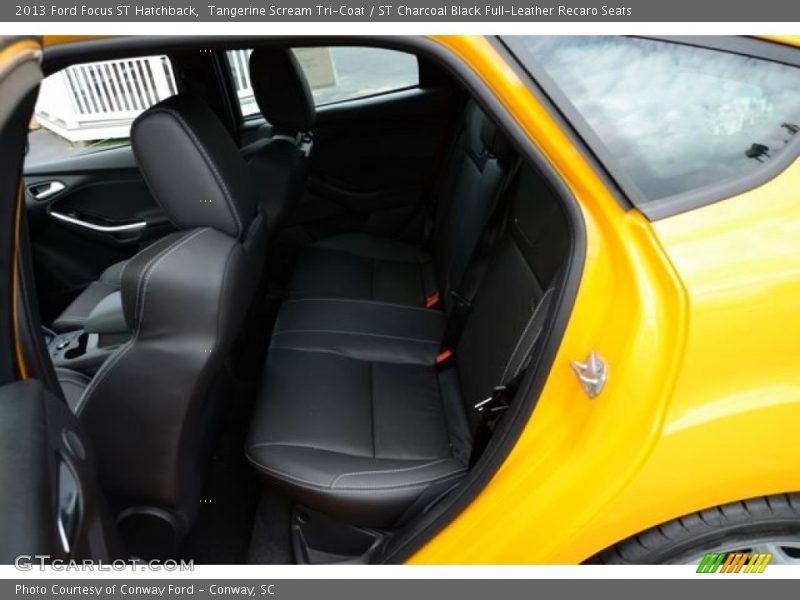 Tangerine Scream Tri-Coat / ST Charcoal Black Full-Leather Recaro Seats 2013 Ford Focus ST Hatchback