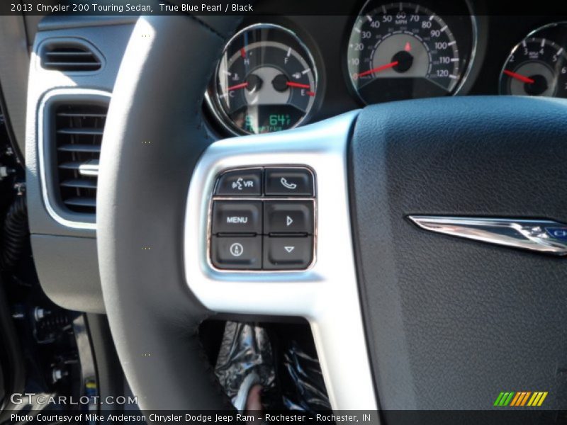 True Blue Pearl / Black 2013 Chrysler 200 Touring Sedan
