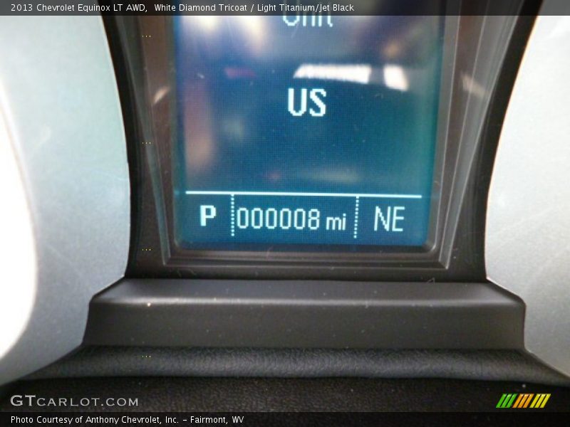 White Diamond Tricoat / Light Titanium/Jet Black 2013 Chevrolet Equinox LT AWD