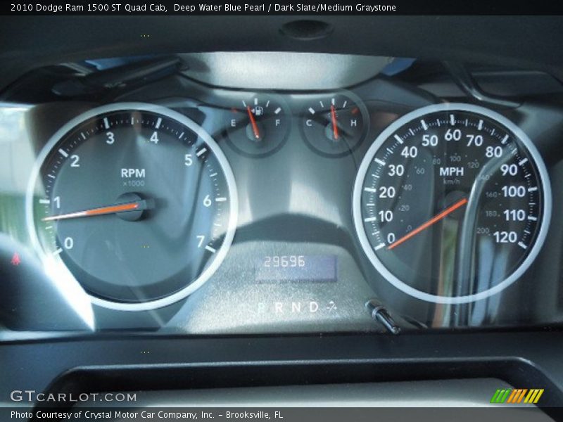 Deep Water Blue Pearl / Dark Slate/Medium Graystone 2010 Dodge Ram 1500 ST Quad Cab