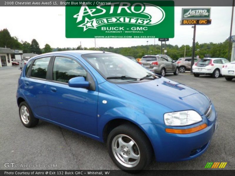 Bright Blue Metallic / Charcoal 2008 Chevrolet Aveo Aveo5 LS