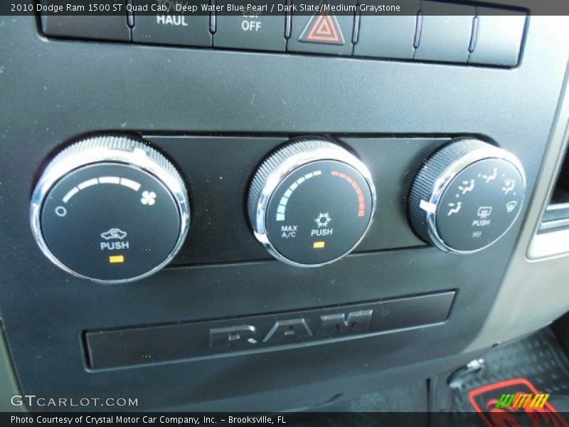 Deep Water Blue Pearl / Dark Slate/Medium Graystone 2010 Dodge Ram 1500 ST Quad Cab