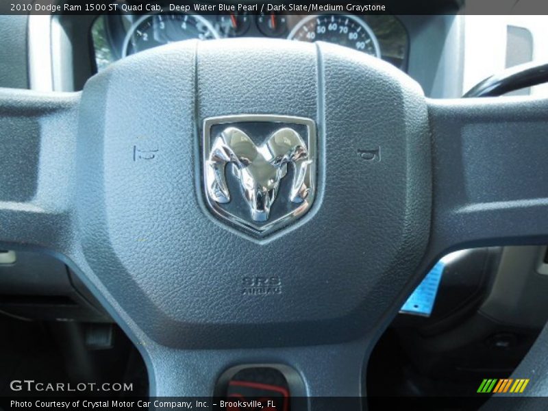 Deep Water Blue Pearl / Dark Slate/Medium Graystone 2010 Dodge Ram 1500 ST Quad Cab