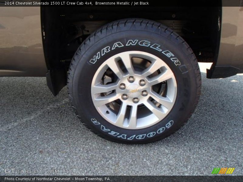 Brownstone Metallic / Jet Black 2014 Chevrolet Silverado 1500 LT Crew Cab 4x4