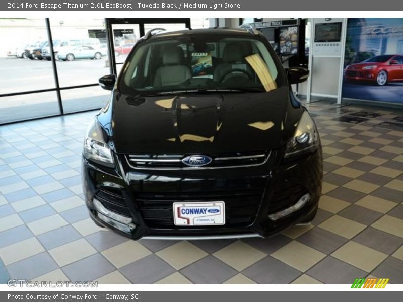 Tuxedo Black / Medium Light Stone 2014 Ford Escape Titanium 2.0L EcoBoost