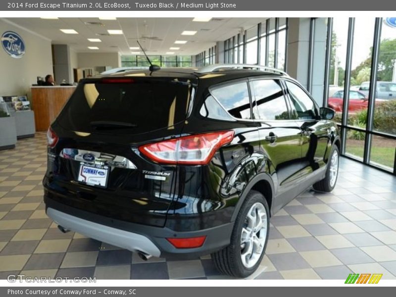 Tuxedo Black / Medium Light Stone 2014 Ford Escape Titanium 2.0L EcoBoost