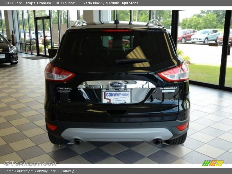 Tuxedo Black / Medium Light Stone 2014 Ford Escape Titanium 2.0L EcoBoost