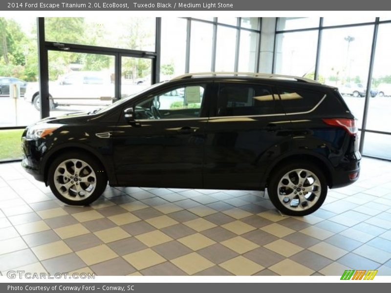 Tuxedo Black / Medium Light Stone 2014 Ford Escape Titanium 2.0L EcoBoost