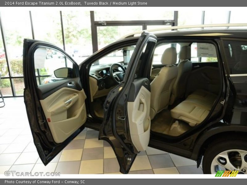 Tuxedo Black / Medium Light Stone 2014 Ford Escape Titanium 2.0L EcoBoost