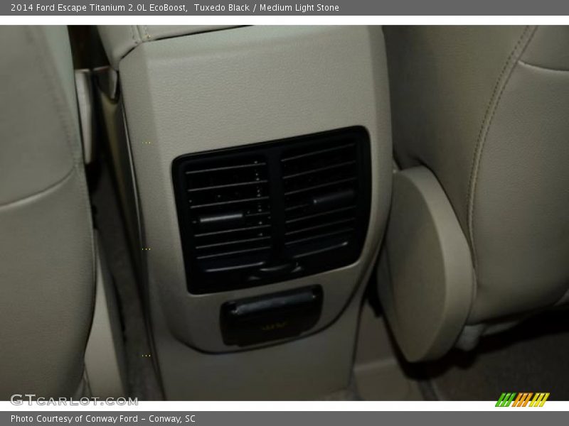 Tuxedo Black / Medium Light Stone 2014 Ford Escape Titanium 2.0L EcoBoost