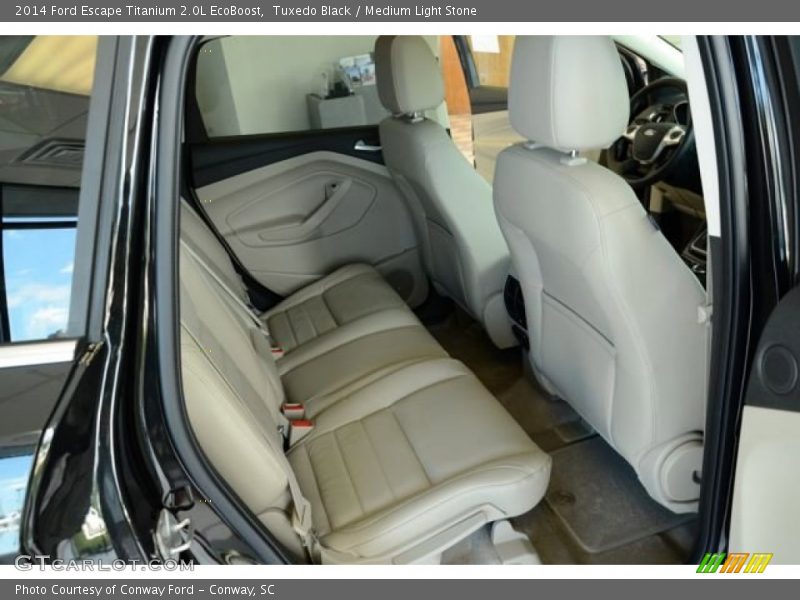 Tuxedo Black / Medium Light Stone 2014 Ford Escape Titanium 2.0L EcoBoost