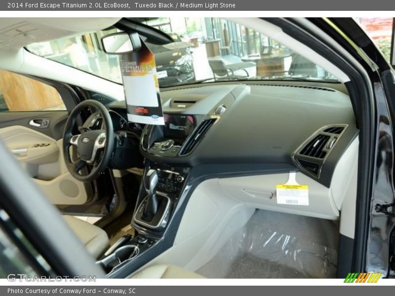 Tuxedo Black / Medium Light Stone 2014 Ford Escape Titanium 2.0L EcoBoost