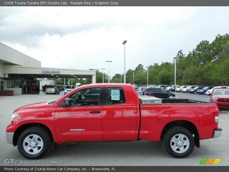 Radiant Red / Graphite Gray 2008 Toyota Tundra SR5 Double Cab