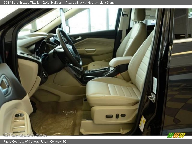 Tuxedo Black / Medium Light Stone 2014 Ford Escape Titanium 2.0L EcoBoost