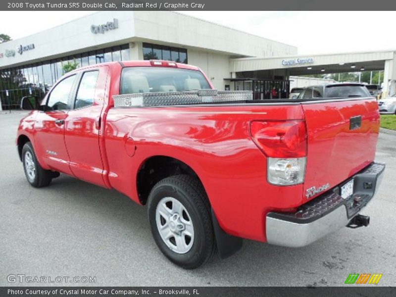 Radiant Red / Graphite Gray 2008 Toyota Tundra SR5 Double Cab