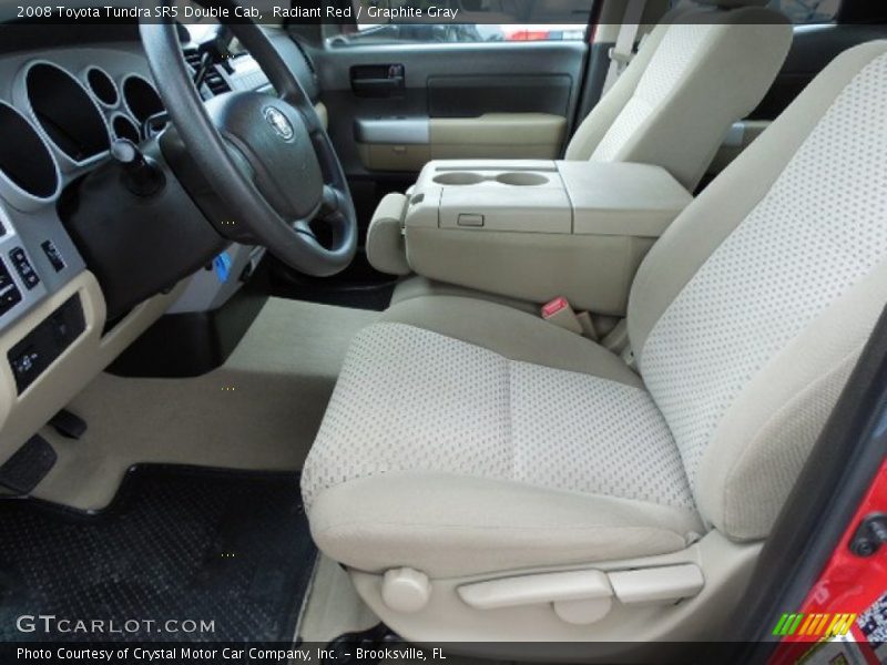 Radiant Red / Graphite Gray 2008 Toyota Tundra SR5 Double Cab