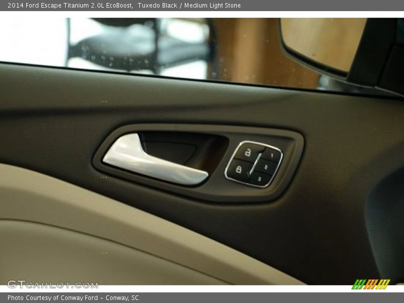 Tuxedo Black / Medium Light Stone 2014 Ford Escape Titanium 2.0L EcoBoost